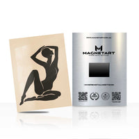 Minimal Nude Silhouette Wall Art – Modern Figure Aluminium Print | MagnetArt