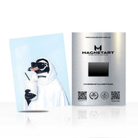 Astronaut Coffee Metal Wall Art – Modern Space Aesthetic Magnetic Aluminium Print | MagnetArt