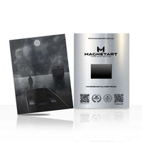 Moody Moonlit Pier Metal Wall Art – Dark Atmospheric Landscape Magnetic Aluminium Print | MagnetArt