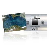Azure Basin – Earth Inland Sea Satellite Wall Art