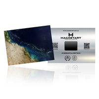 Azure Coast – Earth Ocean Satellite Wall Art