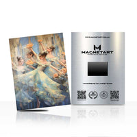 Classical Ballroom Dance Scene Metal Wall Art – Elegant Vintage Motion Aluminium Print | MagnetArt