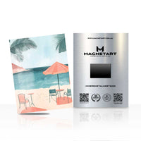 Tropical Beach Wall Art – Coastal Summer Aluminium Print | MagnetArt