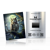 Moonlit Wisdom – Owl Night Wall Art