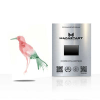 Watercolor Hummingbird Metal Wall Art – Modern Nature Magnetic Aluminium Print | MagnetArt