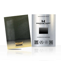 Boat Metal Wall Art – Serene Dark Ocean Magnetic Aluminium Print | MagnetArt