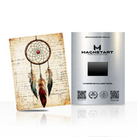 Boho Dreamcatcher Metal Wall Art – Rustic Spiritual Magnetic Aluminium Print | MagnetArt