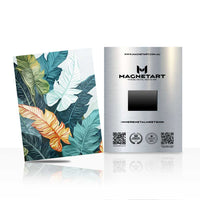Tropical Canopy Elegance Metal Wall Art – Luxe Botanical Leaf Magnetic Aluminium Print | MagnetArt