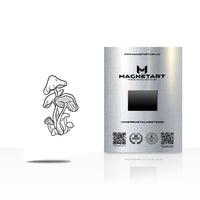 Monstera Line Art Metal Wall Art – Minimalist Botanical Outline Magnetic Aluminium Print | MagnetArt