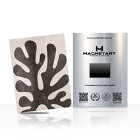 Monstera Silhouette Metal Wall Art – Minimalist Botanical Abstract Magnetic Aluminium Print | MagnetArt