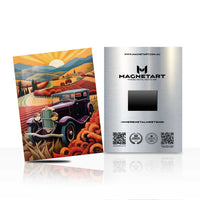 Desert Drive Escape – Retro Vintage Road Trip Wall Art | MagnetArt