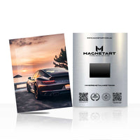Luxury Sunset Drive Wall Art – Coastal Evening Aluminium Print | MagnetArt