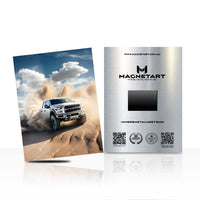 Off-Road SUV Desert Adventure Metal Wall Art – 4x4 Aluminium Print | MagnetArt