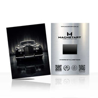 Luxury Icon Car Wall Art – Black Edition Aluminium Print | MagnetArt