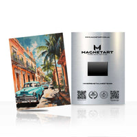 Vintage Havana Street Car Metal Wall Art – Tropical City Aluminium Print | MagnetArt