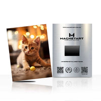 Playful Glow – Ginger Kitten Wall Art