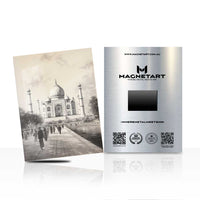 Timeless Cathedral Metal Wall Art – Vintage Black & White Architecture Aluminium Print | MagnetArt