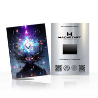 Cosmic Arcane Oracle Metal Wall Art – Celestial Energy Guardian Magnetic Aluminium Print | MagnetArt