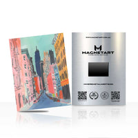 Colorful Cityscape Wall Art – Modern Urban Magnetic Aluminium Print | MagnetArt