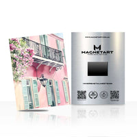 Paris Balcony Wall Art – Romantic Floral Street Aluminium Print | MagnetArt
