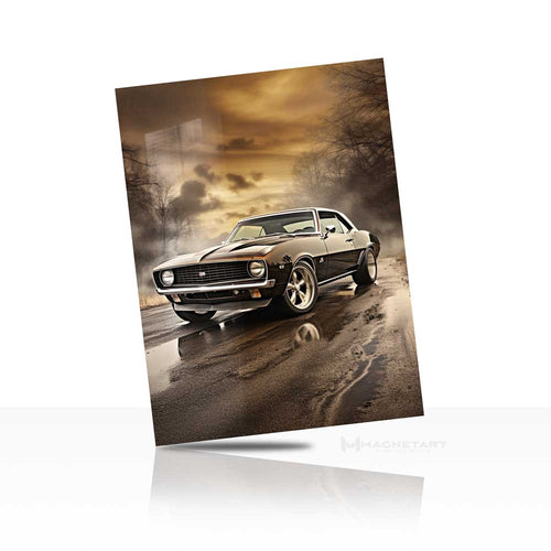 Classic Muscle Car Wall Art – Vintage Power Aluminium Print | MagnetArt