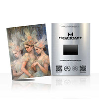 Elegant Classical Women Portrait Metal Wall Art – Vintage Art Magnetic Aluminium Print | MagnetArt