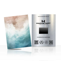 Ocean Mist Tranquility Metal Wall Art – Abstract Coastal Waters Magnetic Aluminium Print | MagnetArt