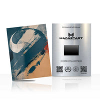 Midnight Tide Abstract Metal Wall Art – Coastal Minimalist Magnetic Aluminium Print | MagnetArt