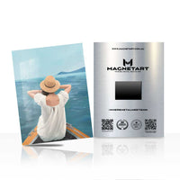 Seaside Serenity Escape Metal Wall Art – Coastal Travel Inspiration Magnetic Aluminium Print | MagnetArt