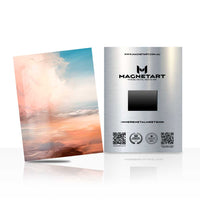 Serene Coastal Horizon Metal Wall Art – Soft Abstract Seascape Magnetic Aluminium Print | MagnetArt
