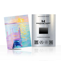 Pastel Sunset Pier Wall Art – Dreamy Coastal Aluminium Print | MagnetArt