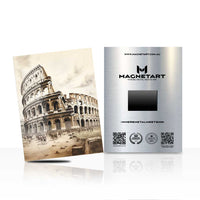 Ancient Rome Colosseum Metal Wall Art – Vintage Roman Architecture Aluminium Poster | MagnetArt