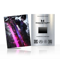 Void Rift Ascension Metal Wall Art – Cosmic Energy Portal Magnetic Aluminium Print | MagnetArt