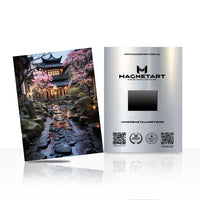 Cherry Blossom Courtyard Metal Wall Art