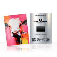 Pop Art Cow Portrait Wall Art – Colourful Modern Magnetic Aluminium Print | MagnetArt