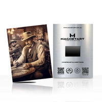Quiet Gunslinger – Vintage Cowboy Portrait Wall Art | MagnetArt