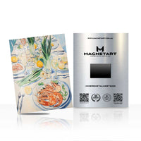 Mediterranean Seafood Wall Art – Coastal Kitchen Aluminium Print | MagnetArt