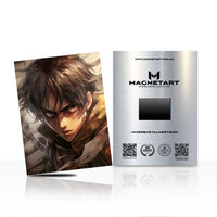 Shadow Warrior Intensity Metal Wall Art – Dark Cinematic Anime Aluminium Print | MagnetArt
