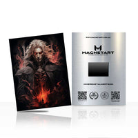Dark Vampire Lord Metal Wall Art – Gothic Fantasy Aluminium Poster | MagnetArt