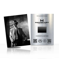 Noir Detective Wall Art – Classic Film Style Black & White Metal Print | MagnetArt