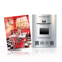 Classic Diner Glow – Retro Americana Interior Wall Art | MagnetArt