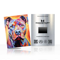 Vibrant Guardian Dog Pop Art Metal Wall Art
