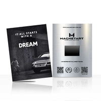 Dream Begins Motivation Metal Wall Art – “It All Starts With A Dream” Aluminium Poster