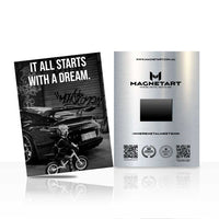 It All Starts With A Dream Metal Wall Art – Hustle Motivation Poster