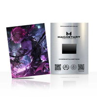 Voidstorm Phantom Metal Wall Art – Cosmic Shadow Warrior Magnetic Aluminium Print | MagnetArt