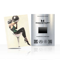 Fashion Cocktail Wall Art – Glamorous Modern Figure Aluminium Print | MagnetArt
