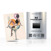 Chic Cocktail Glam Wall Art – Fashion Lounge Aluminium Print | MagnetArt