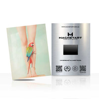 Pastel Flamingo Fashion Metal Wall Art – Tropical Chic Magnetic Aluminium Print | MagnetArt