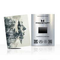 Ethereal Forest Silhouette – Abstract Black & White Wall Art | MagnetArt