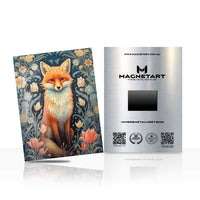 Enchanted Forest Fox Metal Wall Art – Whimsical Woodland Wildlife Magnetic Aluminium Print | MagnetArt